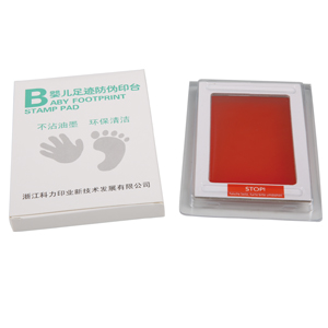 [Hot Sale] No touching ink baby handprint and footprint ink pad 12.5 * 8cm  WZ-2001 (small size)