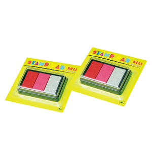 Three-color stamp pad WZ-130D (transparent cover)
