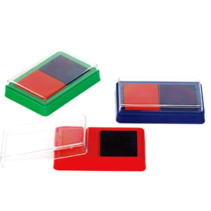 Double color transparent stamp pad WZ-130C
